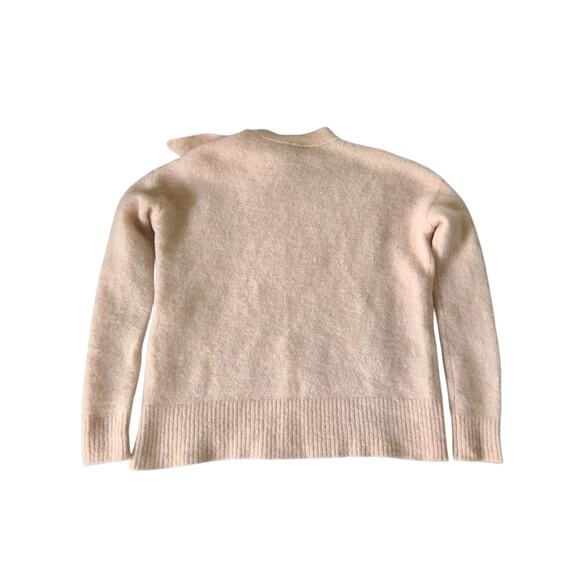 Sezane Zaria Bow Jumper Pale Pink Mohair Wool Sweater Size XS - Picture 8 of 10
